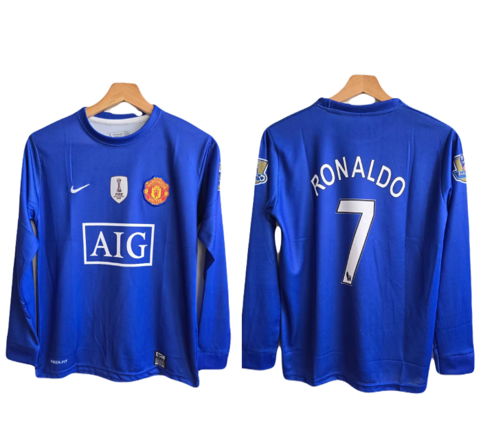 Manchester united third kit 2008/09 long sleeve