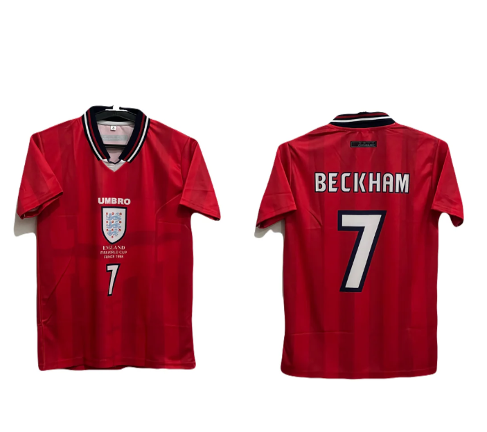 England 1998 away jersey beckham short sleeve